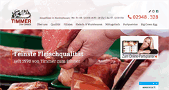 Desktop Screenshot of fleischerei-timmer.de